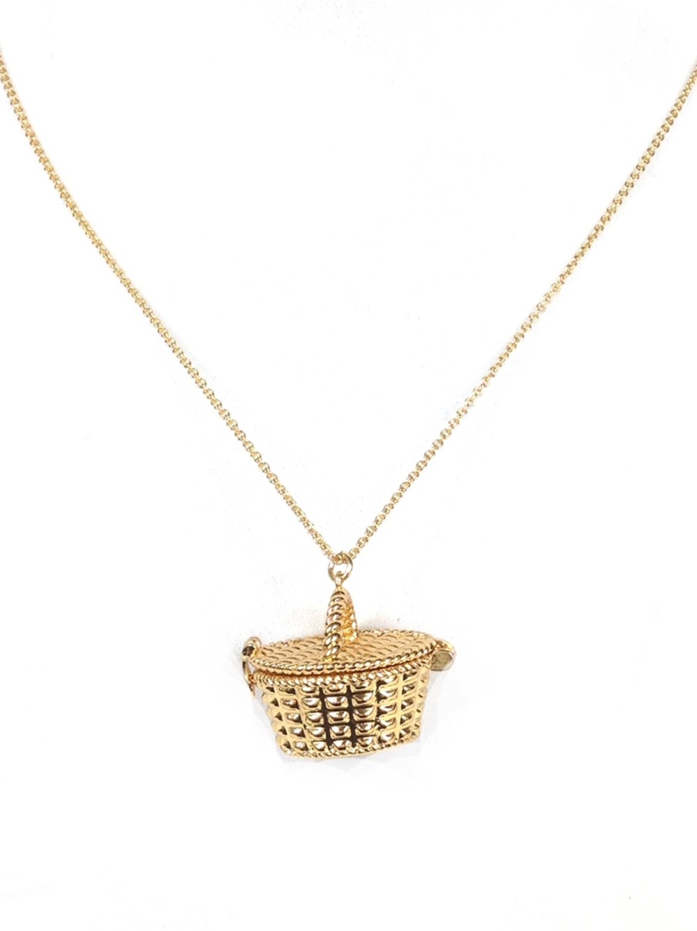 Kate Spade Picnic Basket Gold-Tone Locket